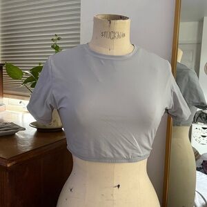 SKIMS moonstone Gray/light blue Crop Top